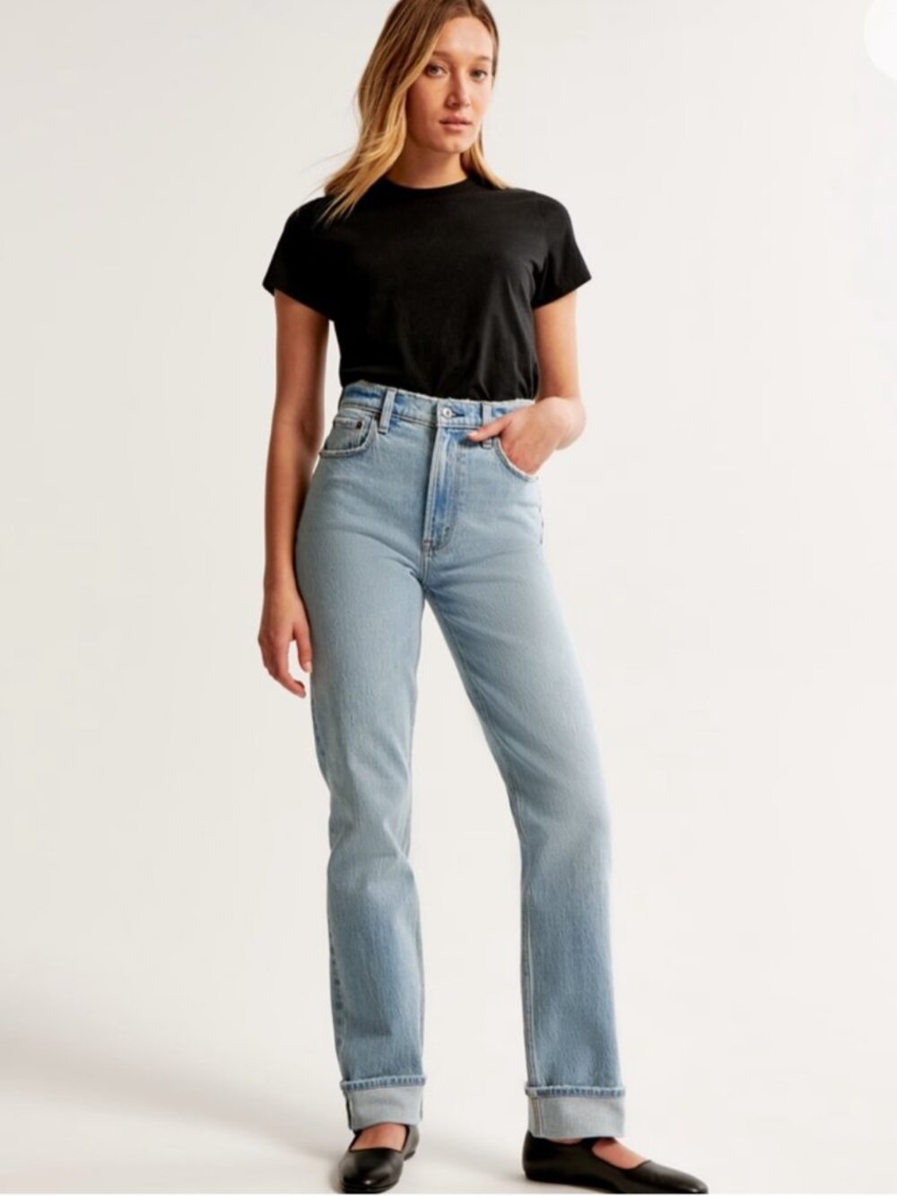 ABERCROMBIE & FITCH | Women's | 90s Straight Ultra High Rise Jeans | Size 34/18R